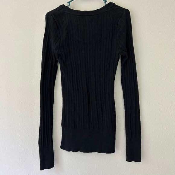 Vintage Mudd ribbed fitted tunic sweater Y2K gothic grunge twilight indie XL - Picture 9 of 14
